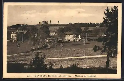 AK Devesset /Ardèche, Quartier de Maujour