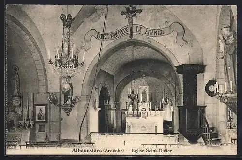 AK Alboussière /Ardèche, Eglise Saint-Didier