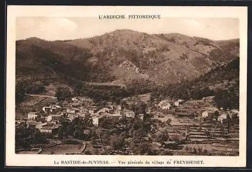 AK Freyssenet /Ardèche, La Bastide-de-Juvinas, Vue générale du Village