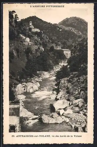 AK Antraigues-sur-Volane, Vue des bords de la Volane