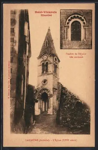 AK Lamastre /Ardèche, L`Église, Fenêtre de l`Abside