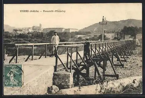 AK Viviers /Ardêche, Passerelle d`Escoutay