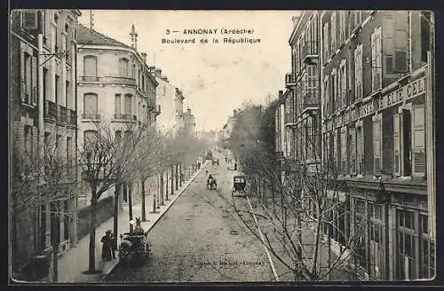 AK Annonay /Ardêche, Boulevard de la République