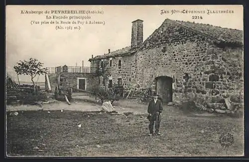 AK Peyrebeille, L`Auberge, la Facade principale