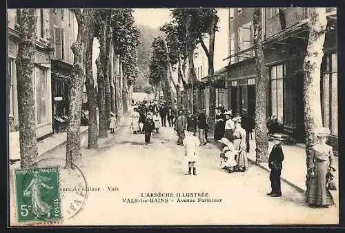 AK Vals-les-Bains, Avenue Farincourt