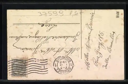 AK Hufeisen mit Stechpalmenzweig, Bons Souhaits