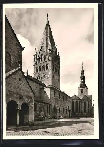 Foto-AK Deutscher Kunstverlag, Nr. 5a: Soest, S. Patroklidom, Nordseite mit Turm Querschiffvorhalle