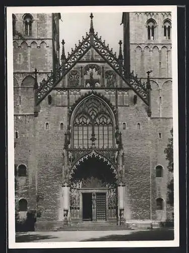 Foto-AK Deutscher Kunstverlag, Nr. 30: Münster i. W., Der Dom, Westfront