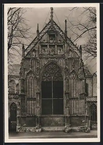 Foto-AK Deutscher Kunstverlag, Nr. 4: Münster i. W., Der Dom, Fassade des östlichen Querschiffs