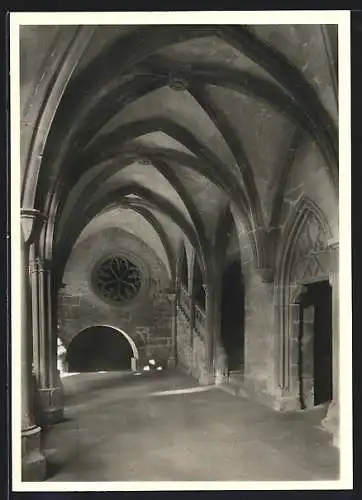 Foto-AK Deutscher Kunstverlag, Nr. 26: Maulbronn, Kloster, Höllentreppe an der Nordostecke des Kreuzgangs