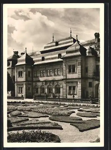 Foto-AK Deutscher Kunstverlag, Nr. 2: Veitshöhheim, Schloss, Erbaut 1680-82