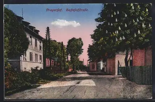 AK Pragerhof, Blick in die Bahnhofstrasse