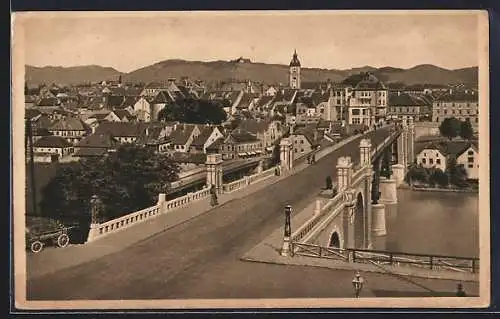 AK Marburg a. Dr., Blick auf die Neue Reichsbrücke