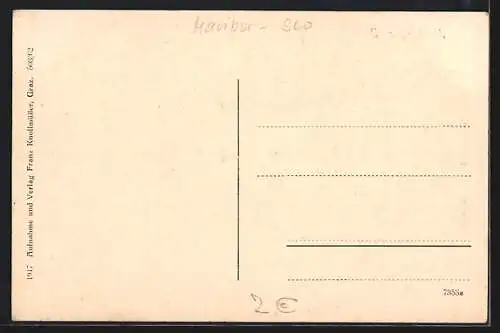 AK Marburg a. D., Gesamtansicht aus der Vogelschau