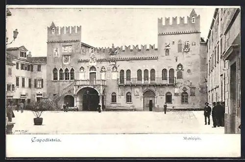 AK Capodistria, Municipio, Ansicht vom Rathaus