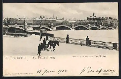 AK St. -Petersbourg, Pont Nicolas