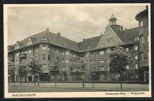 AK Berlin-Pankow, Posadowsky-Haus in der Wollankstrasse