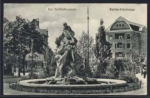 AK Berlin-Friedenau, Der Sintflutbrunnen