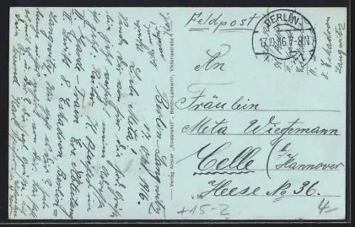 AK Berlin-Lankwitz, Neue Garde-Train-Kaserne mit Strasse und Zeppelin