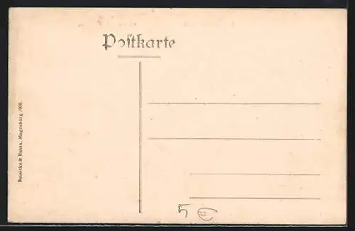 AK Wilhelmshaven, Börsenstrasse mit Geschäften und Litfasssäule