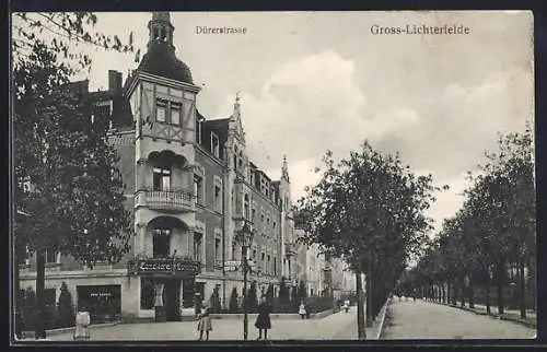 AK Berlin-Gross-Lichterfelde, Café-Conditorei Julius Lehmann in der Dürerstrasse