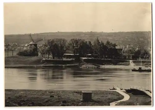 Fotografie Brück & Sohn, Meissen, Ansicht Gohlis, Blick nach der Gohliser Windmühle nebst Gasthaus