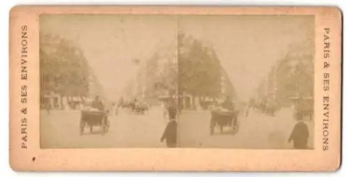 Stereo-Fotografie Paris & SES Environs, Ansicht Paris, Avenue de L'Opera