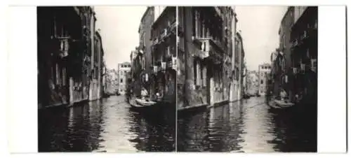 10 Stereo-Fotografien unbekannter Fotograf, Ansicht Venedig - Venezia, Kathedrale, Dom, Palazzi am Canale Grande u.a.