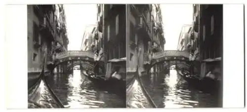 10 Stereo-Fotografien unbekannter Fotograf, Ansicht Venedig - Venezia, Kathedrale, Dom, Palazzi am Canale Grande u.a.