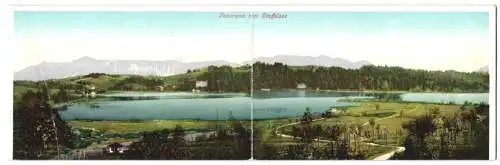 Klapp-AK Staffelsee, Panorama mit Bergen