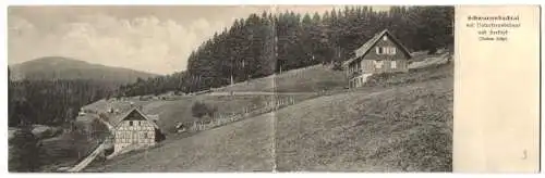 Klapp-AK Raumünzach, Schwarzenbachtal, Naturfreundehaus und Seekopf