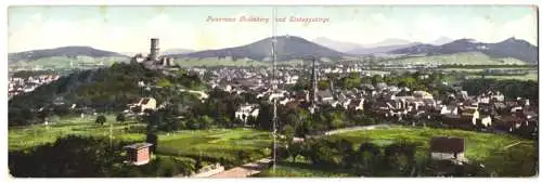 Klapp-AK Godesberg, Panorama mit dem Siebengebirge