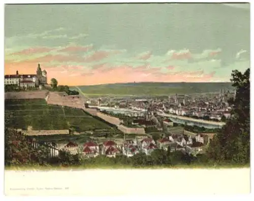 Klapp-AK Würzburg, Blick v. Kaepelle