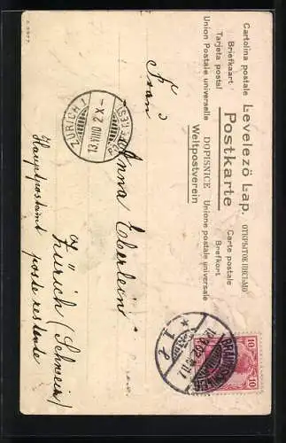 Künstler-AK Catharina Klein: Rote Mohnblumen in voller Blüte