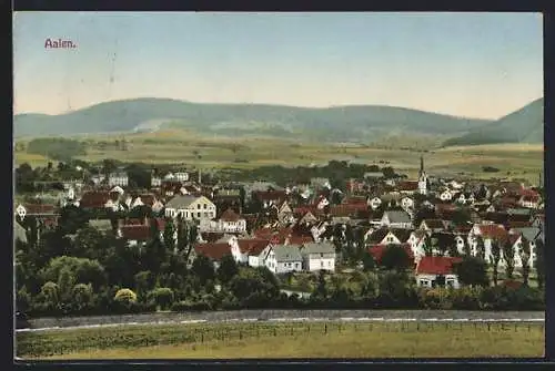 AK Aalen, Totalansicht mit Bergpanorama