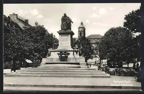 AK Schweinfurt, Rückert-Denkmal