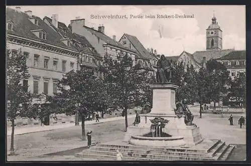 AK Schweinfurt, Partie beim Rückert-Denkmal