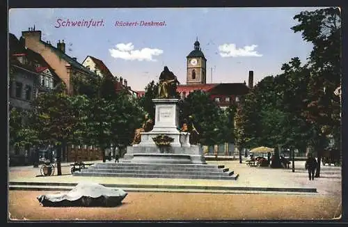 AK Schweinfurt am Main, Rückert-Denkmal