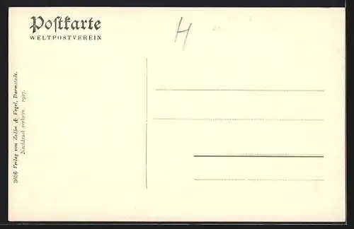 AK Freiburg / Breisgau, Bezirksamt, Vorderansicht, Kaiserstrasse