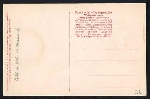 AK München-Au, Rathaus mit Passanten