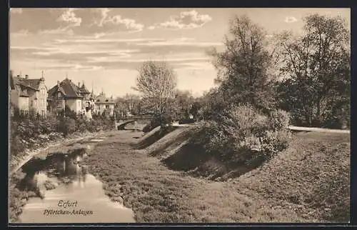 AK Erfurt, Pförtchen-Anlagen mit Fluss