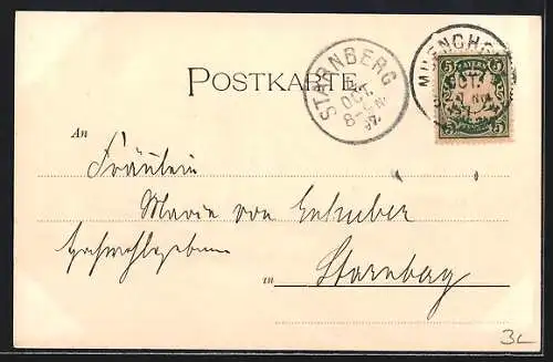 AK München-Au, Marienplatz mit Rathaus