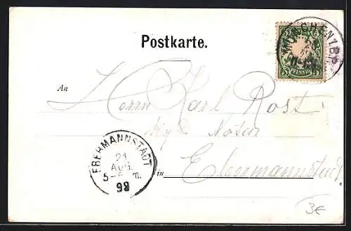 AK München-Au, Rathaus mit Brunnen