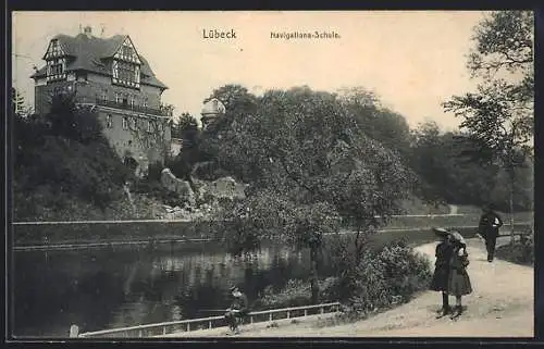 AK Lübeck, Navigations-Schule am Fluss