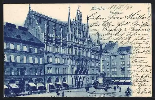 AK München-Au, Partie am Rathaus