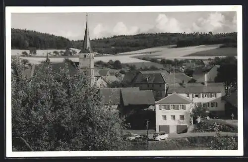 AK Güttersbach, Ortsansicht mit der Kirche