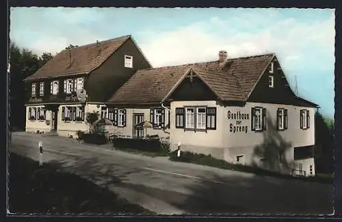 AK Michelstadt /Darmstadt, Gasthaus und Pension Zur Spreng i. Odw. v. W. Schwinn