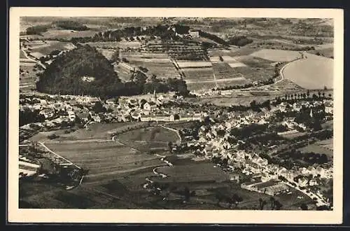 AK Reichelsheim i. Odenw., Gesamtansicht vom Flugzeug aus