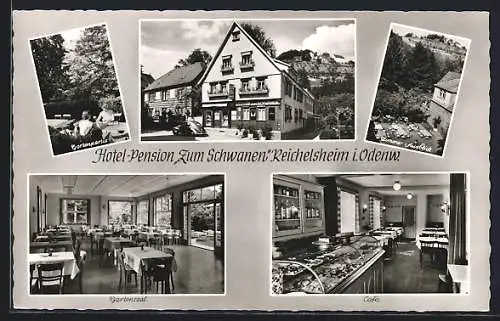 AK Reichelsheim / Odenwald, Hotel-Pension Zum Schwanen