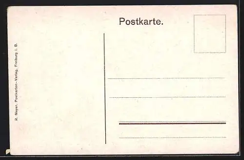 AK Freiburg i. B., Universität mit Teilansicht